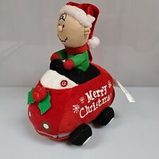 Peanuts Charlie Brown Plush 3D Speedster Wobbler Christmas Car Gemmy 2013 Works picture