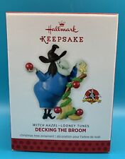 2013 Hallmark Looney Tunes Witch Hazel Decking The Broom Ornament New Old Stock picture