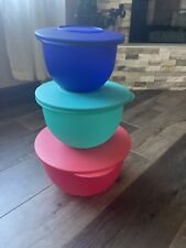 Tupperware Impressions Classic Serving Bowl 3pc Set New picture