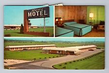 Eaton OH-Ohio, Siesta Motel, Advertising, Antique Vintage Souvenir Postcard picture