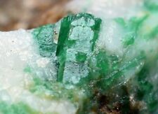 85 GM Dazzling Natural Green Emerald Crystals On Matrix Specimen From Pakistan picture
