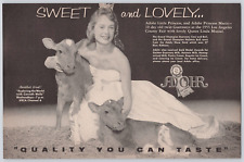 Vintage Print Ad California Los Angeles Adohr Milk Champion Cows 1955 picture