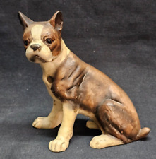 Vtg Porcelain Ceramic UCCTI Japan Boston Terrier Figurine picture