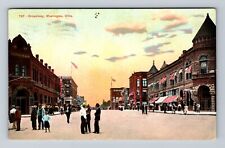 Muskogee OK-Oklahoma, Broadway, Advertisement, Antique, Vintage Postcard picture