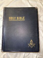 Holy Bible Masonic Edition Cyclopedic Indexed 1951 Red Letter Edition Hertel picture