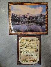 Vintage The Lord's Prayer Serenity Prayer Wall Plaques  picture