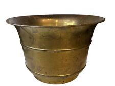 Vintage Solid Brass Cache Planter Pot Bowl Decor By Gatco Hong Kong 13” Dia picture
