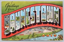 Youngstown Ohio, Large Letter Greetings, Vintage Postcard picture