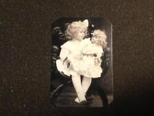 Cute little girl with Big doll in arms tintype C1222RP picture