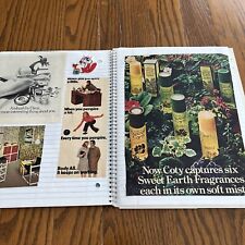 VTG Notebook Handmade Scrapbook Ephemera 60’s-80’s Ads Photos Postcards Greeting picture
