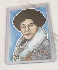 2020 Topps Women Of Star Wars Val Sketch Card NM Thandie Newton Mastermaker 1/1 picture