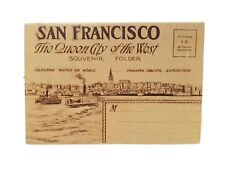 San Francisco Post Card Souvenir Folder, The Queen City of the West, 1900s, Rare picture