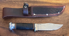 Vintage  Rarer Kinfolks 962 Fixed Blade with original Kinfolks sheath --1450.24 picture