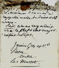 1817 Letter Of Christopher Judge de Paix IN Ornans for Decourtieux Affaire picture