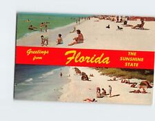 Postcard Beach Scene Greetings from Florida The Sunshine State Marianna Florida picture