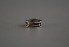 Ted Wadsworth - Vintage Hopi Indian Sterling Silver Ring - Arrows - Size 7 picture