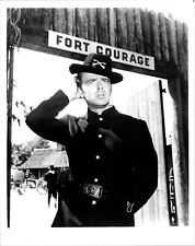 ken Berry poses outside Fort Courage F Troop 1965 sitcom 8x10 inch photo picture