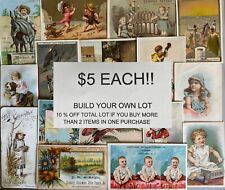 VICTORIAN TRADE CARD CHOOSE YOUR OWN LOT $5 EACH 10% OFF 2 0R MORE shipping $3 picture