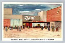 San Francisco CA-California, Rickey's Red Chimney, Vintage Postcard picture