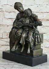 Handcrafted bronze sculpture SALE Daugh Her Teaches Mother Milo Original Artwork picture
