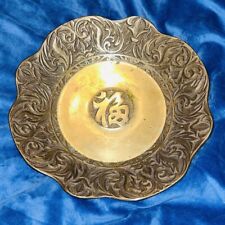 Antique Korean Bronze Plate Or Bowl 1 Pound  5.5 Oz Beautiful picture