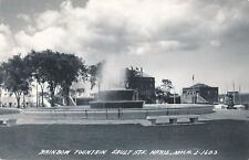 SAULT STE. MARIE MI - Rainbow Fountain Real Photo Postcard rppc - 1949 picture