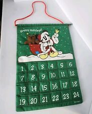 Hallmark Mickey Mouse Disney Count Down Christmas Calendar Vintage Holiday Plush picture