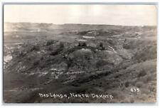 c1910's Bird's Eye View Of Badlands North Dakota ND RPPC Photo Antique Postcard picture