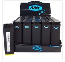 Tray of 50 Ct MK JET BLACK TORCH  Big Full Size Lighters Refillable Windproof picture
