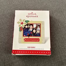 Hallmark Keepsake  Our Family Greatest Gift Christmas Photo 2015 Ornament NEW picture
