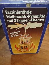 Vintage Weihnachts Pyramide 3-Tier Christmas Nativity Spinning Carousel Complete picture