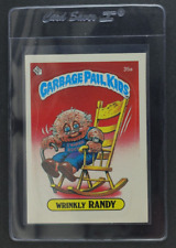Wrinkly RANDY #35a Matte 1985 Garbage Pail Kids Series 1 GPK Pack Fresh Minty picture