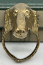 Borzoi Russian Wolfhound Napkin Ring, Brass, Vintage picture