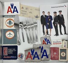 Lot of Vintage American Airlines Lighter Patches First Class Utensils Catalog picture