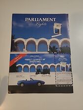 Parliament Lights Perfect Grtaway Car Sweepstakes Print Ad 1992 8x11 Vintage  picture