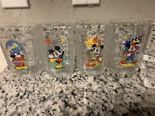 2000 McDonalds Disney Mickey Mouse Millennium Celebration Square Glasses - Set 4 picture