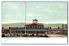 c1905 P. & R. R. R. Train Station Depot Reading Pennsylvania PA Tuck's Postcard picture