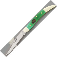 Frost Cutlery Steel Warrior Toothpick Green Smooth Bone Folding Knife SW109GSB picture