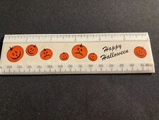 Vintage 1980s Plastic Halloween Pumpkin Ruler picture