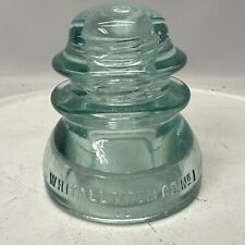 Vintage - Glass Insulator - Beautiful Aqua Blue - Whitall Tatum Co. - No. 1 picture