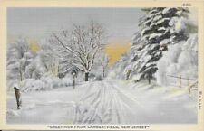 Greetings from Lambertville NJ vintage postcard not postally used picture
