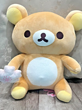 San-X Rilakkuma Holding Cherry Blossom Large Plush 14” New with Tag picture