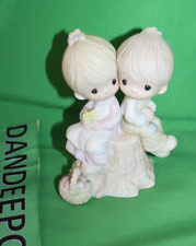 Precious Moments Enesco Love One Another 1976 Jonathan And David Figurine E-1376 picture