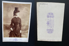 Adele, Wien, Countess Festetics in Vintage Amazon Outfit Albumen Print. picture