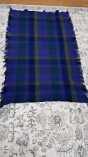 Avoca Handweavers Ireland Irish Wool Throw Lap Blanket Plaid Blue Green 48 x 34C picture