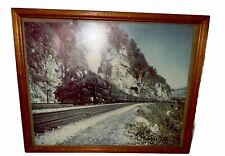 Vintage Norfolk And Western Framed Color Train Picture picture