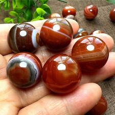 5pcs Natural Red agate ball Quartz Crystal Sphere Reiki healing 20mm picture