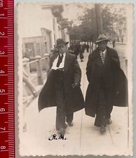 30s Elegant Affectionate Couple Men City Guys Suit Gay Interest Vintage Photo picture