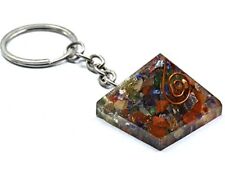  Small Orgone Pyramid for Orgonite Pyramid - 30mm 7 Chakra - Keychain picture