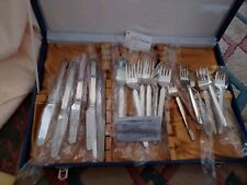Rare Find 18 Piece Japan Airlines Silver Ware In Cased picture
